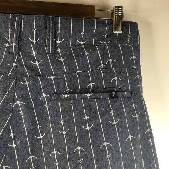Trunks Blue Anchor Print Multifunctional Shorts Size 36 - Picture 6 of 9